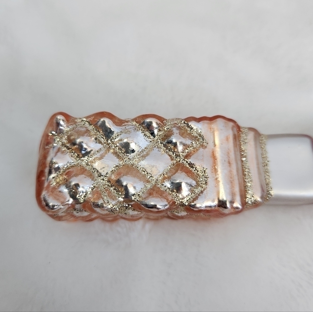 St Nicholas Square Festive Fun Glass Glitter Lipstick Christmas Holiday Ornament - Picture 10 of 12